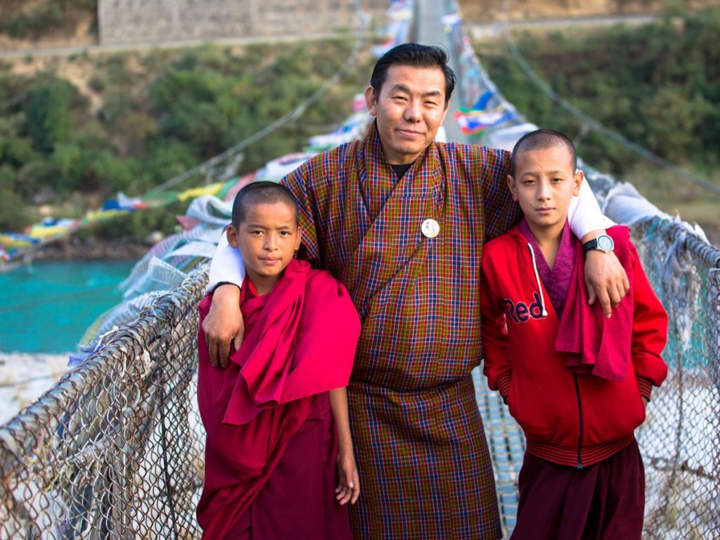 Familie in Bhutan
