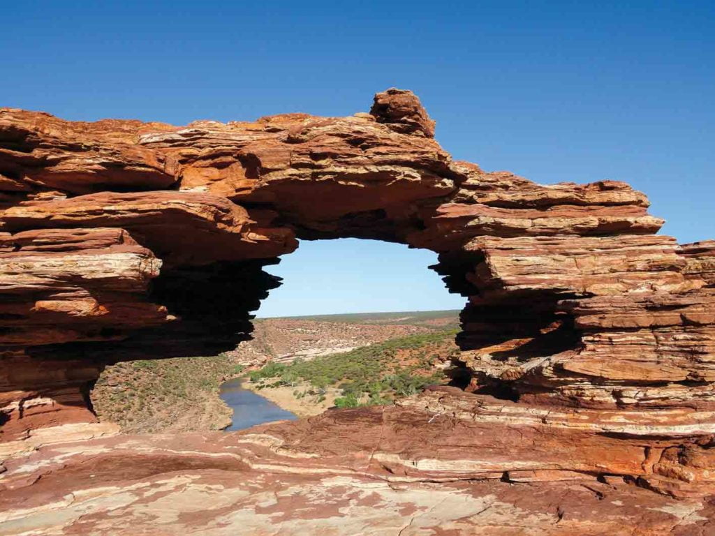 Sicht auf den Murchison River im Kalbarri-Nationalpark, West-Australien