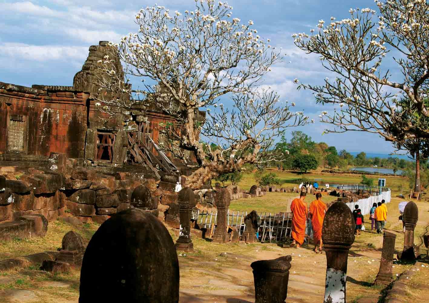 Grossartige Tempelanlage Wat Phu, Champasak, Süd-Laos