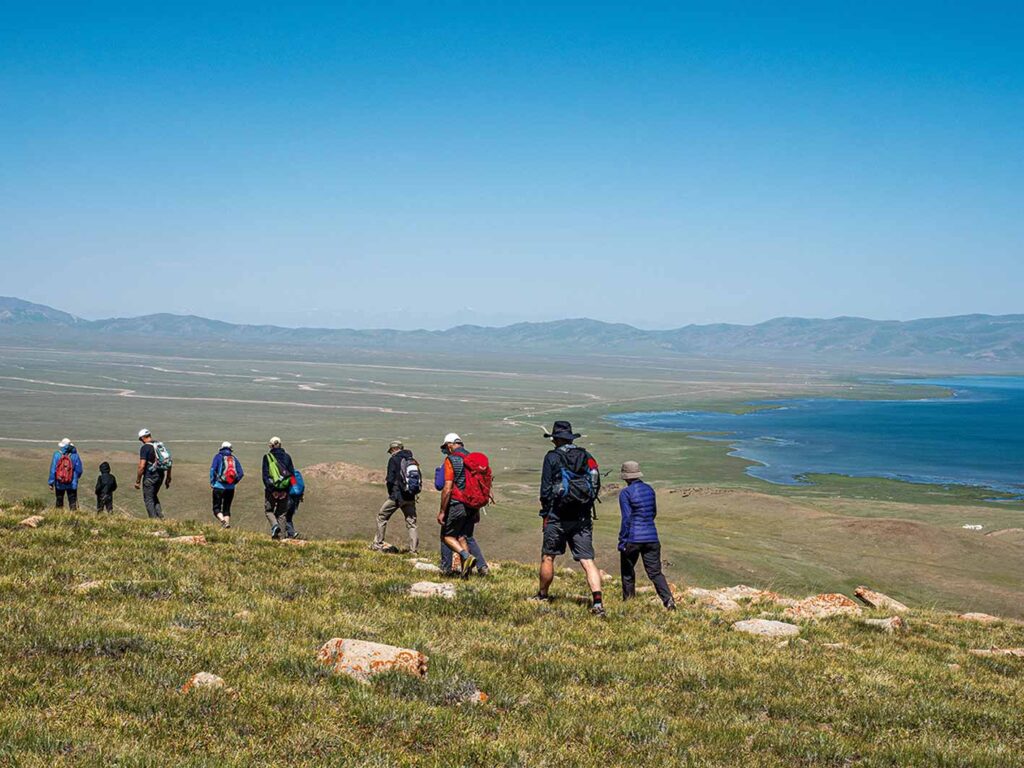 Wandergruppe in Kirgisien